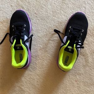 Nike  Running Shoes Size 8.5 Never worn outside Practically new BL PURPLE GREEN